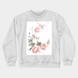 Pink roses Crewneck Sweatshirt